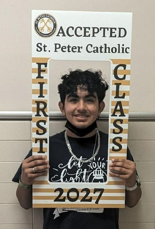 SPC Accepts First Student! St. Peter Catholic High School Houston, TX